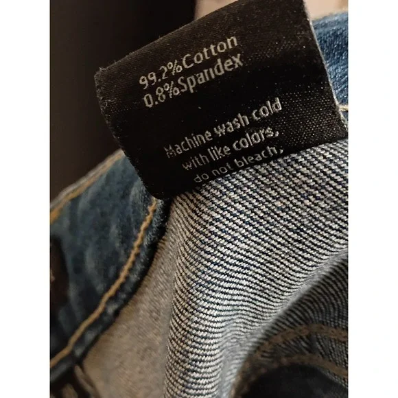 American Tall Mens Classic Blue Denim Jeans Straight Leg 38x36. - Picture 11 of 11